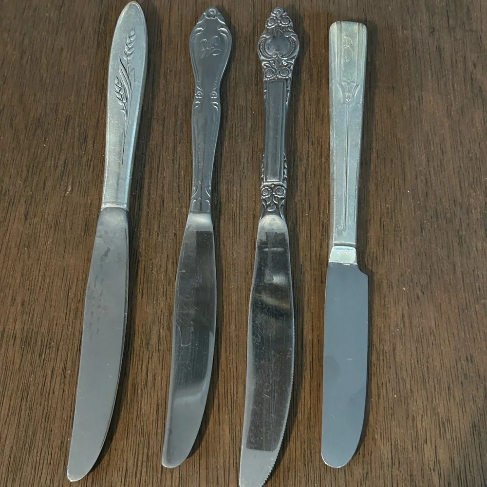 Vintage Silver-Plate Knives